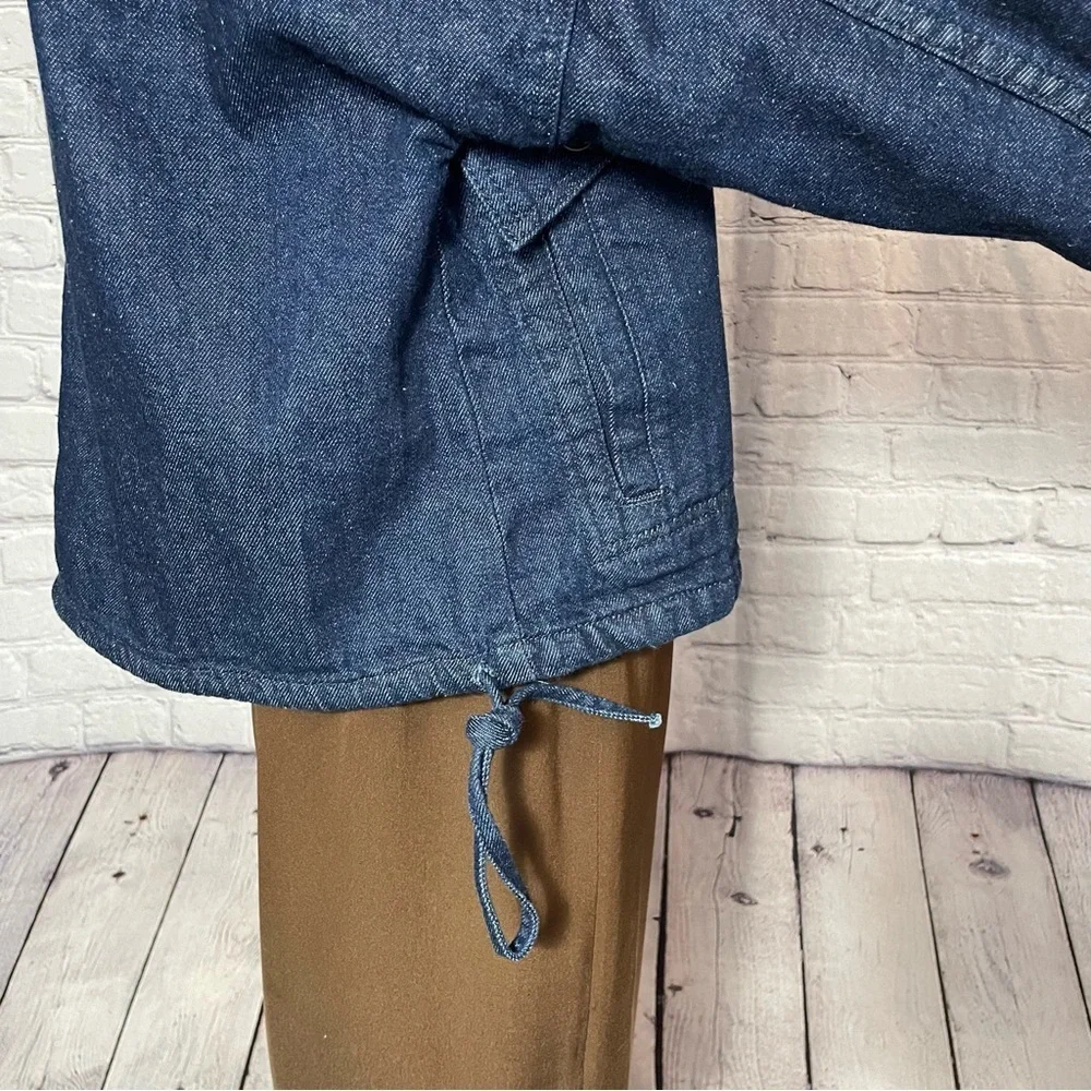 New Free People Casey Denim Blue Jacket Size XS - Picture 11 of 14